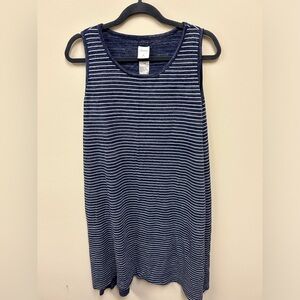 Soma Reversible Navy Striped Dress Sz xl
